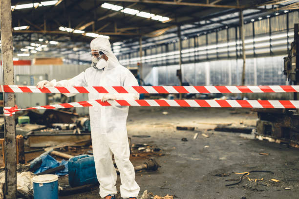Professional Biohazard technician working in New Ross, IN